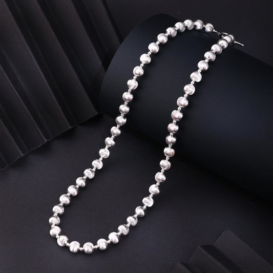 Silver Bead Necklace image 0