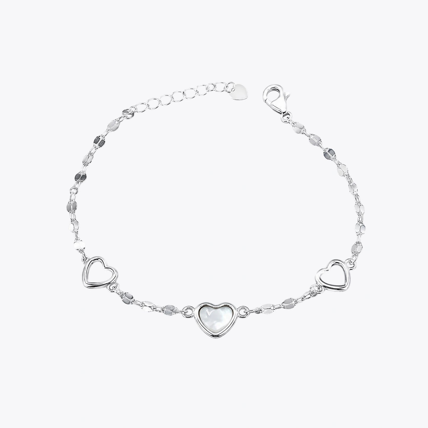 Silver Heart Charm Bracelet image 2