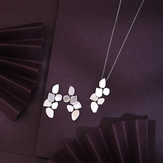 The Pebble Cluster Silver Set image 0
