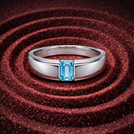 Alencia Prism Solitaire Silver Ring – 3 Stone Variations image 0