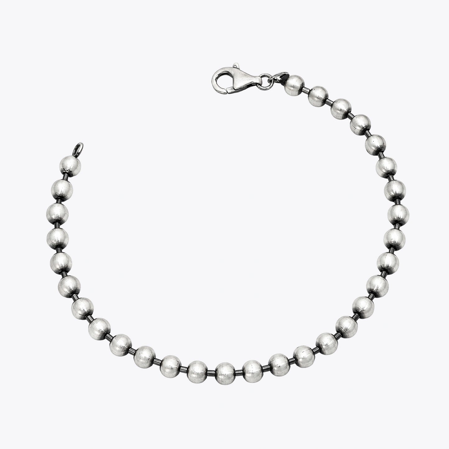 Alencia Classic Bead 925 Sterling Silver Bracelet image 2