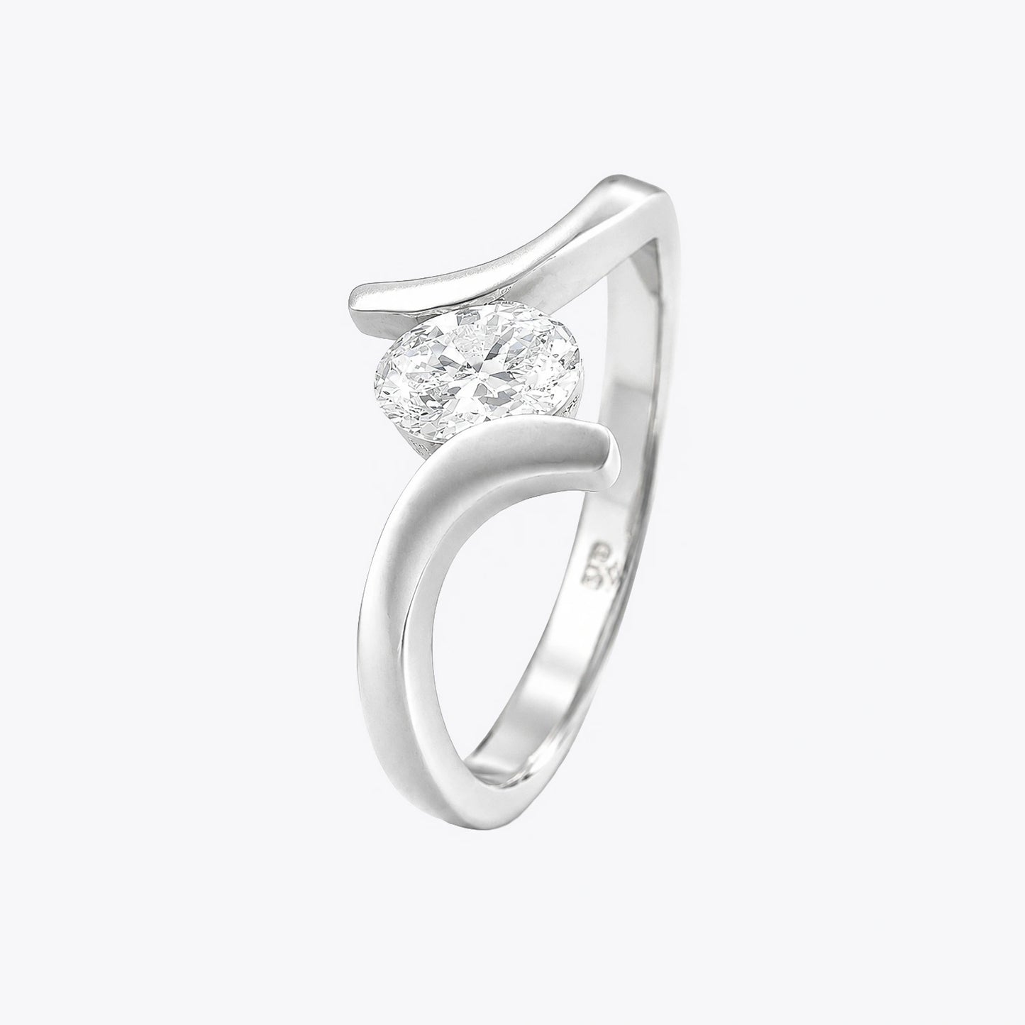 The Alencia Urban Serenade Oval Bypass Ring image 2