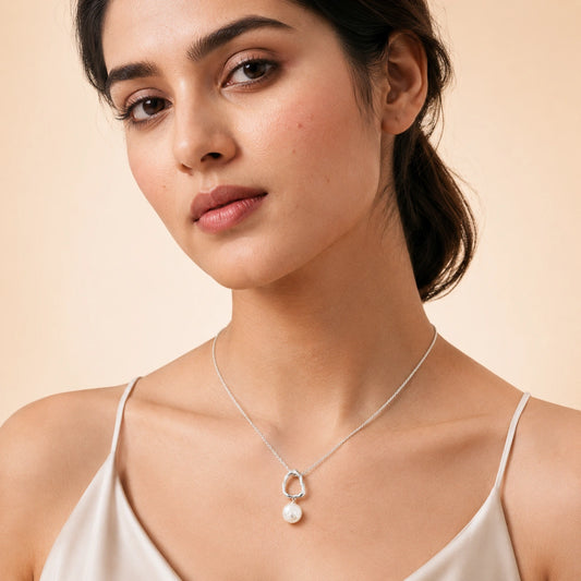 Organic Pearl Drop Pendant image 1