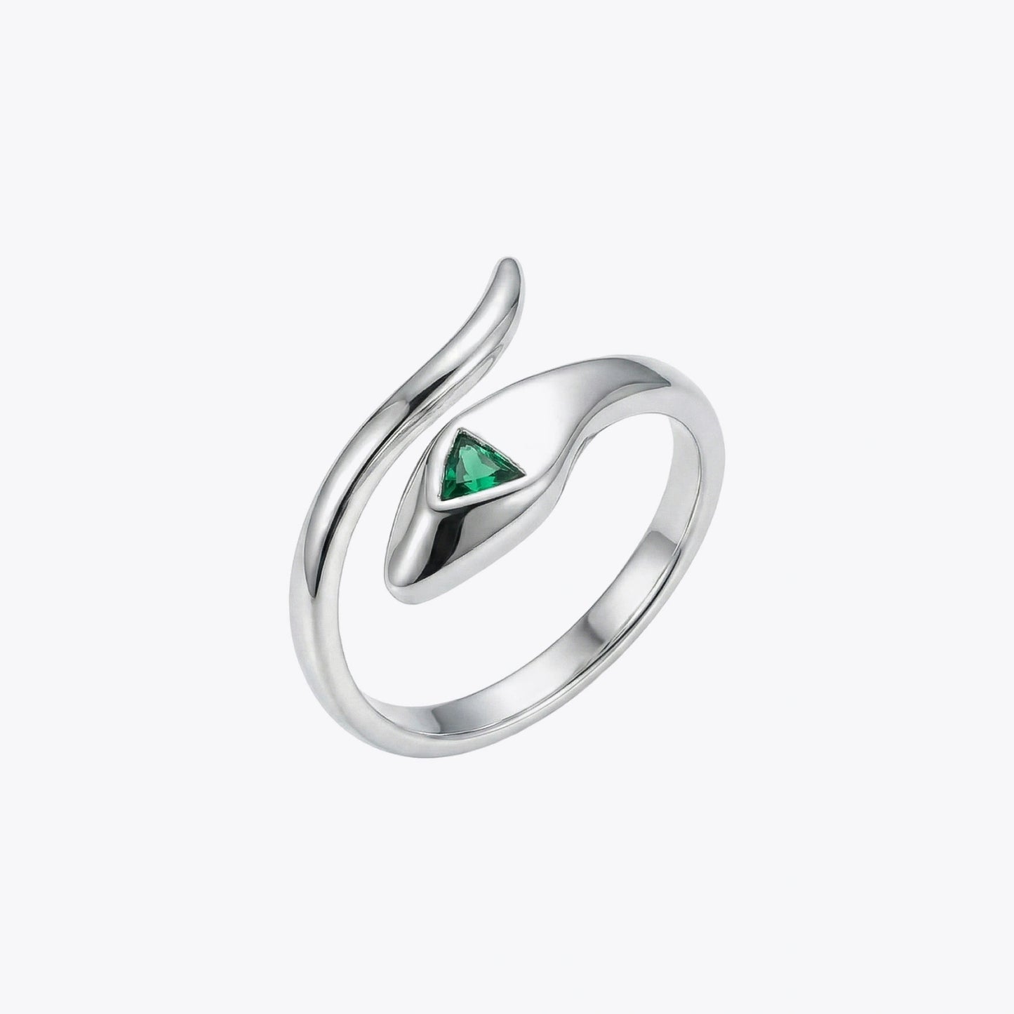 Emerald Serpent Wrap Ring image 2