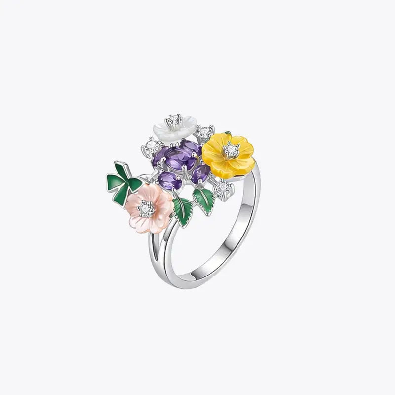 Bloom Garden Multicolor Floral Ring image 2