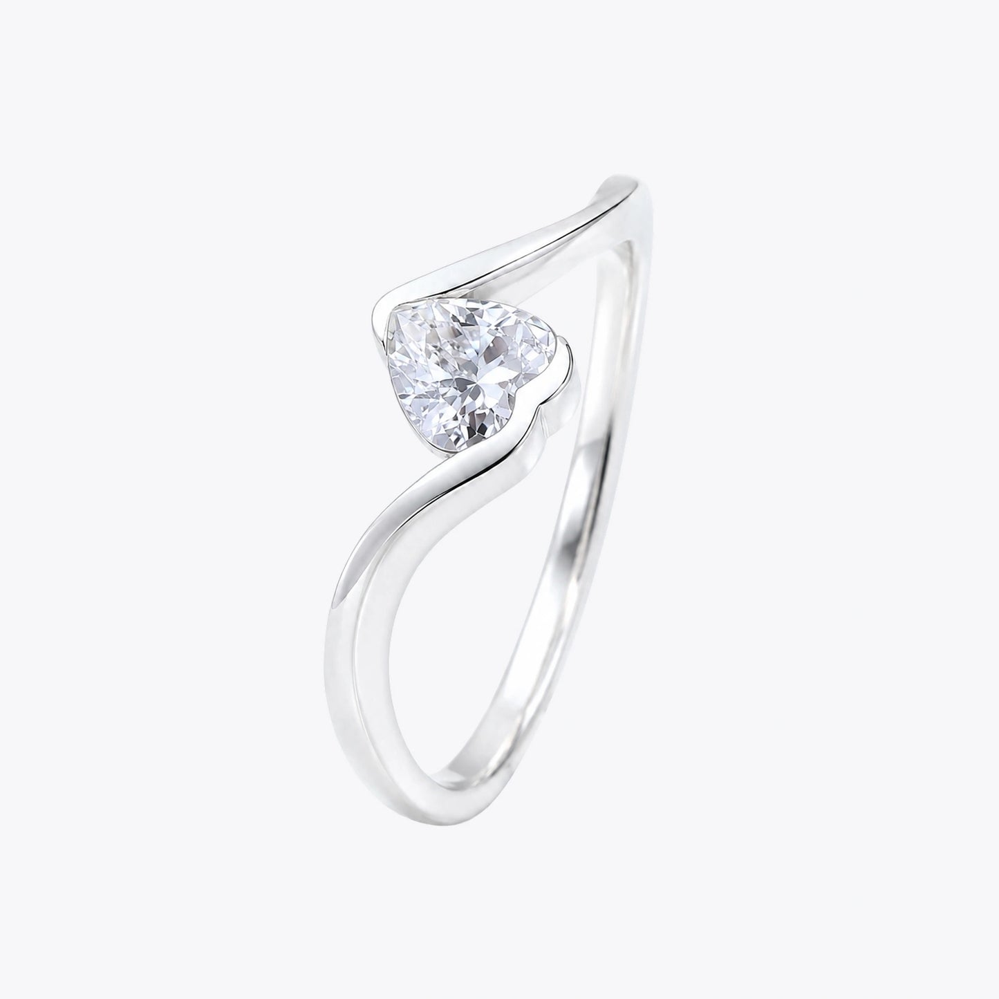 The Alencia Urban Serenade Heart Bypass Ring image 2