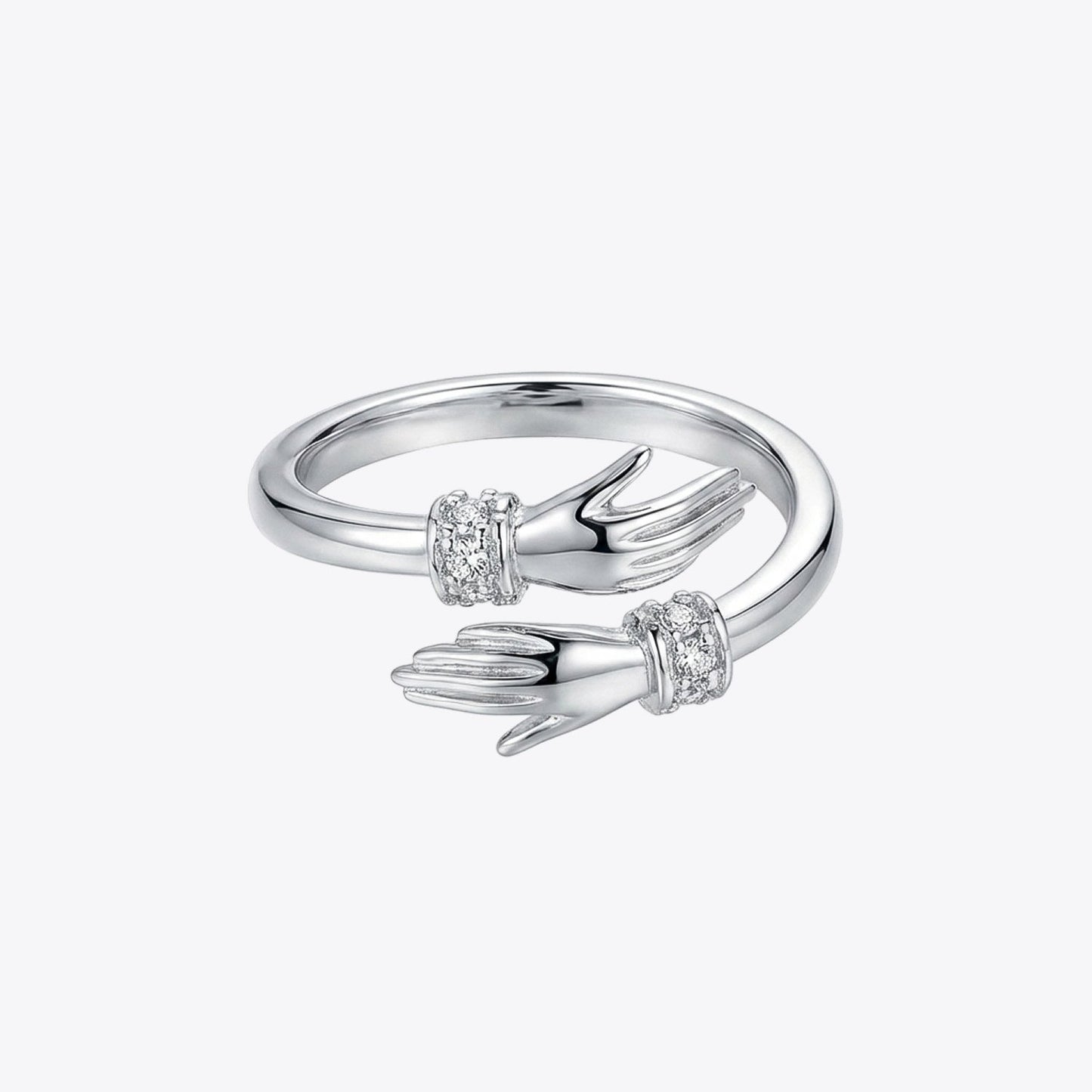 Embrace Sparkle Silver Ring image 2