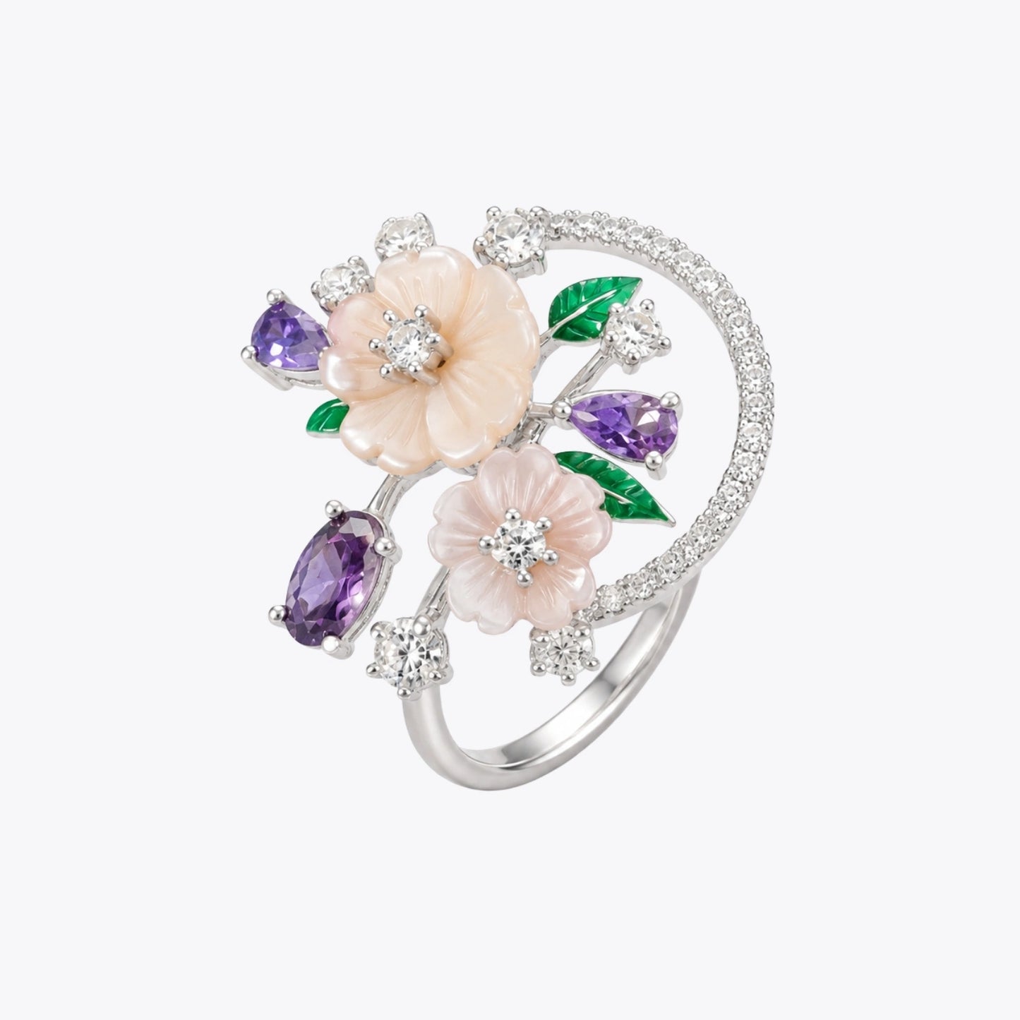 Blossom Amethyst Garden Ring image 2