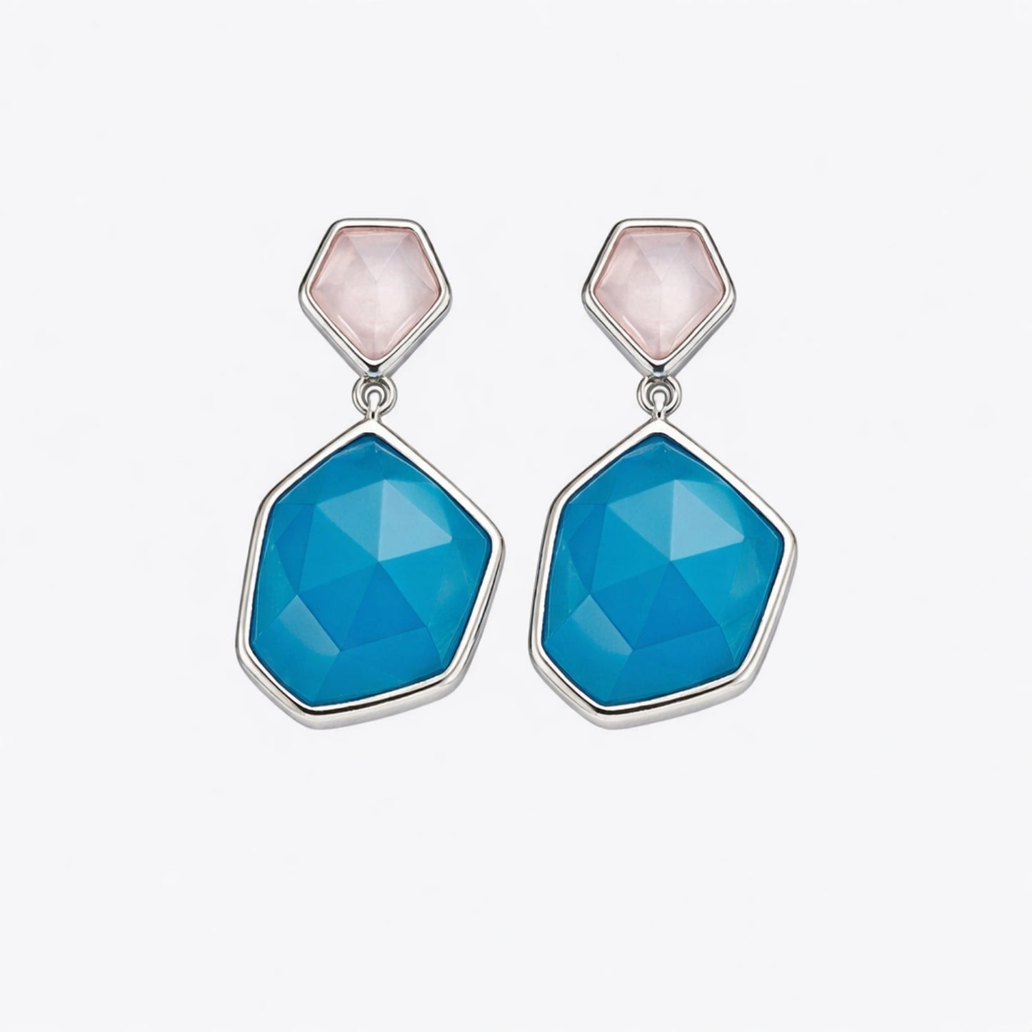 Aqua Prism Pendant & Earring Set image 4