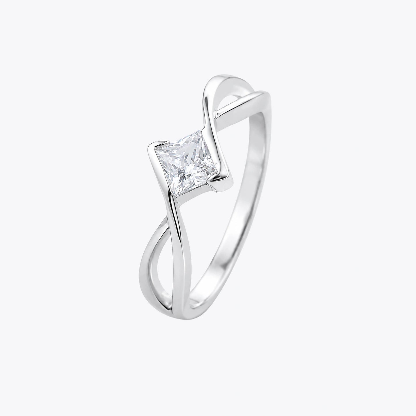 The Alencia Urban Serenade Princess Twist Ring image 2