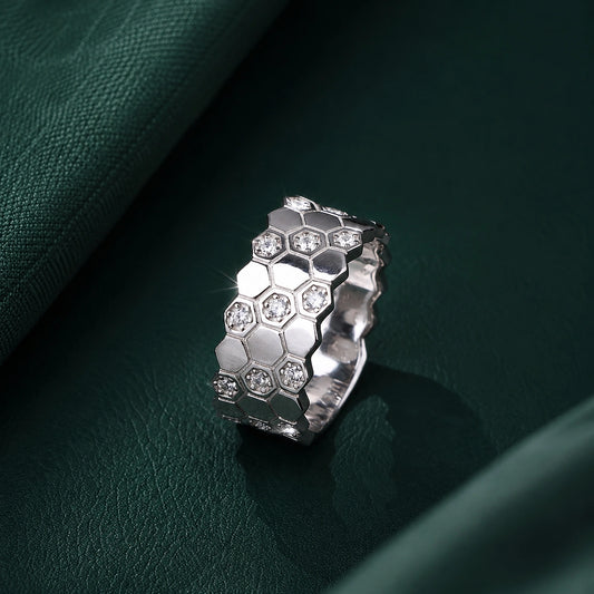 Celestia Honeycomb Statement Ring