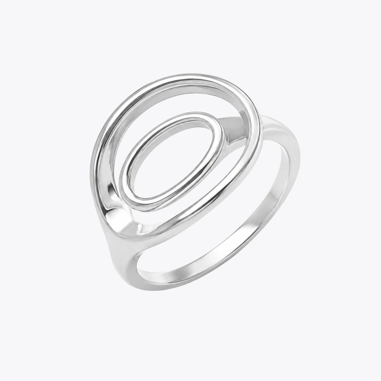 Orbit Glow Silver Ring image 2