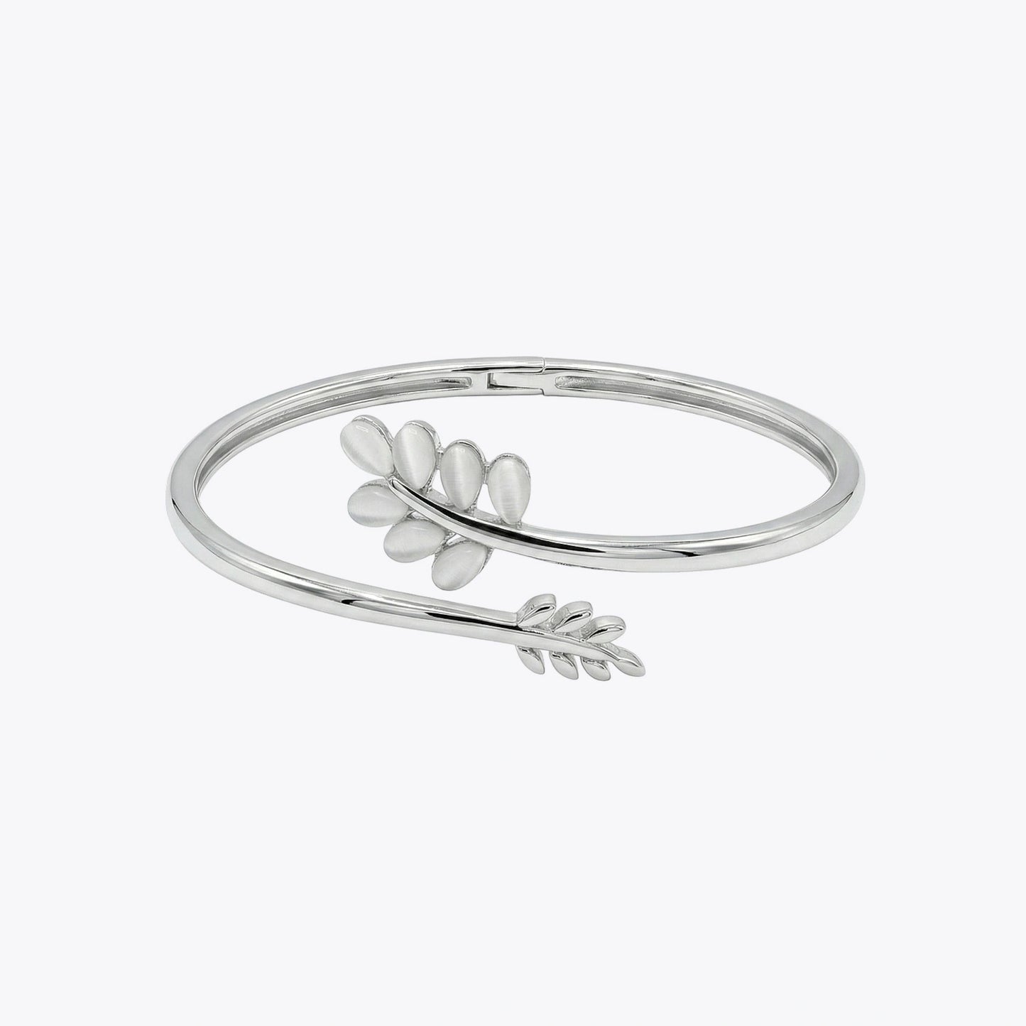 Silver Leaf Wrap Bracelet image 2