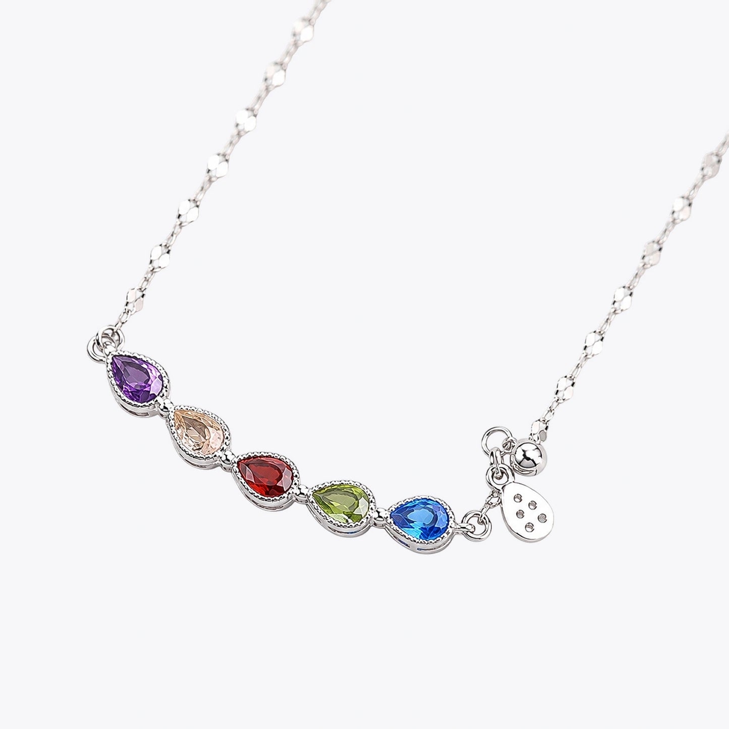 The Alencia Urban Rainbow Prism Station Necklace image 2