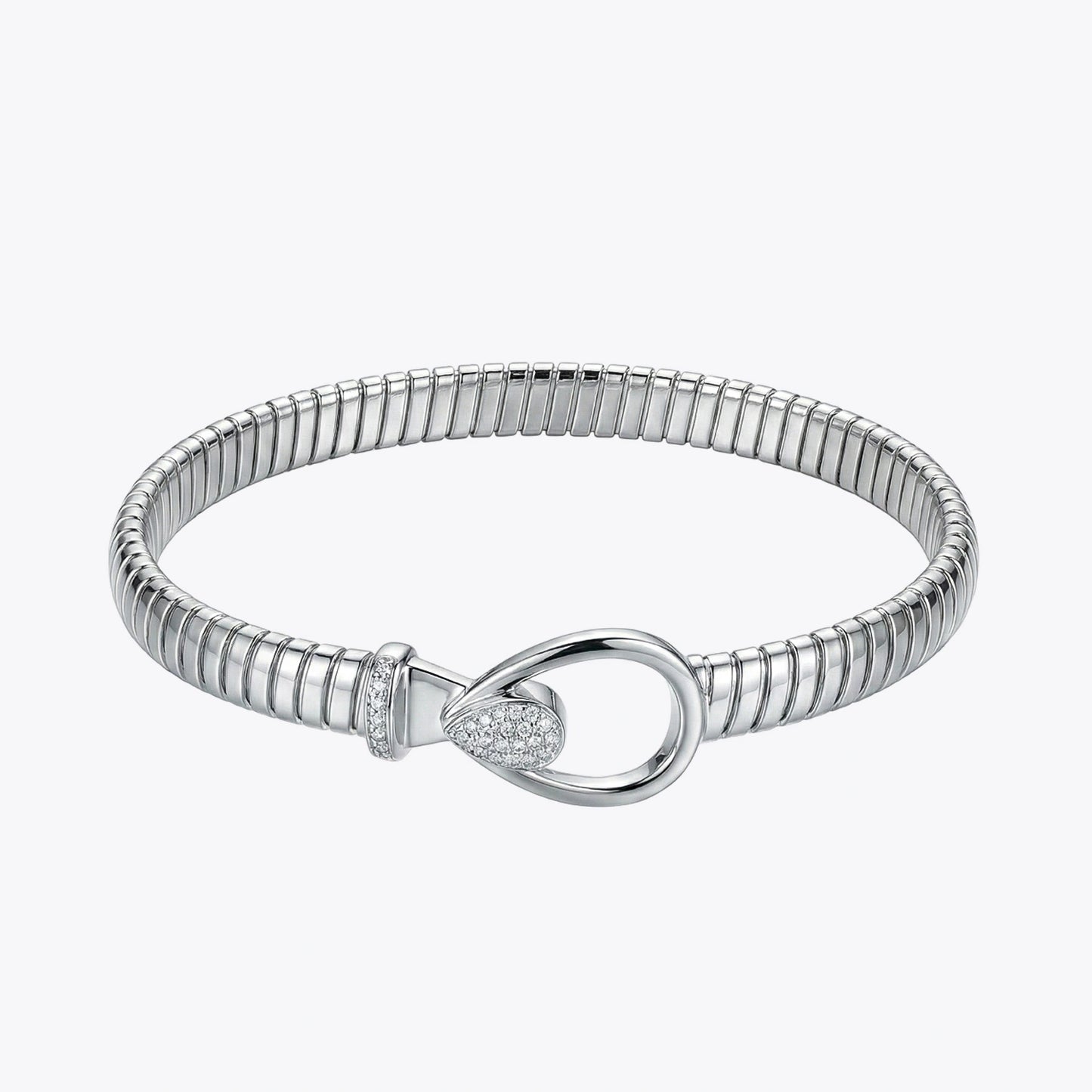 Silver Teardrop Flex Bracelet image 2