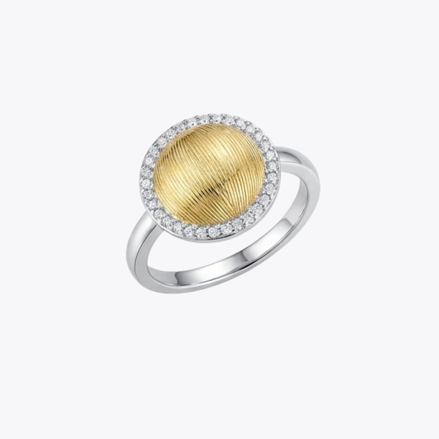 Golden Halo Textured Ring image 2