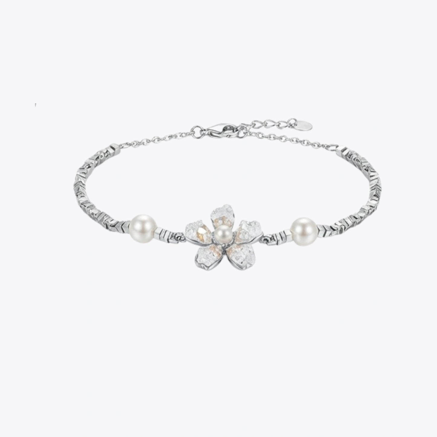 Pearl Bloom Floral Bracelet – 4 Color Variations image 11
