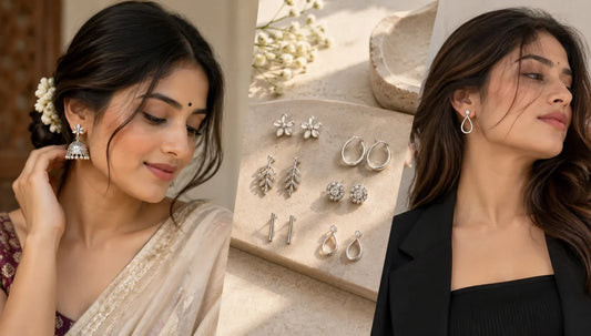 How to Style Silver Earrings with Indian and Western Outfits