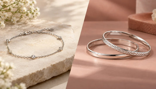Silver Bracelet vs Silver Bangle: What's the Difference?