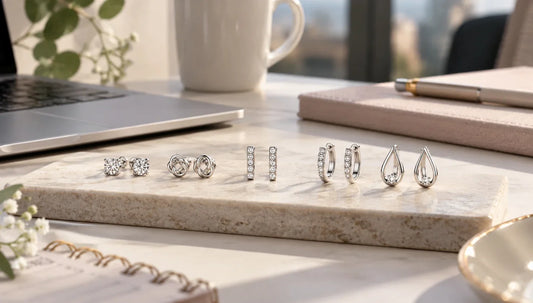 Silver Earrings for Office Wear