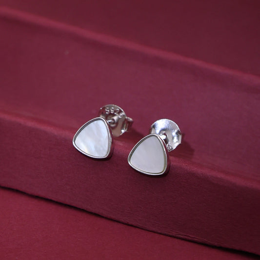 Pearl Dewdrop Silver Stud Earrings image 0