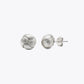 Silver Knot Stud Earrings image 2