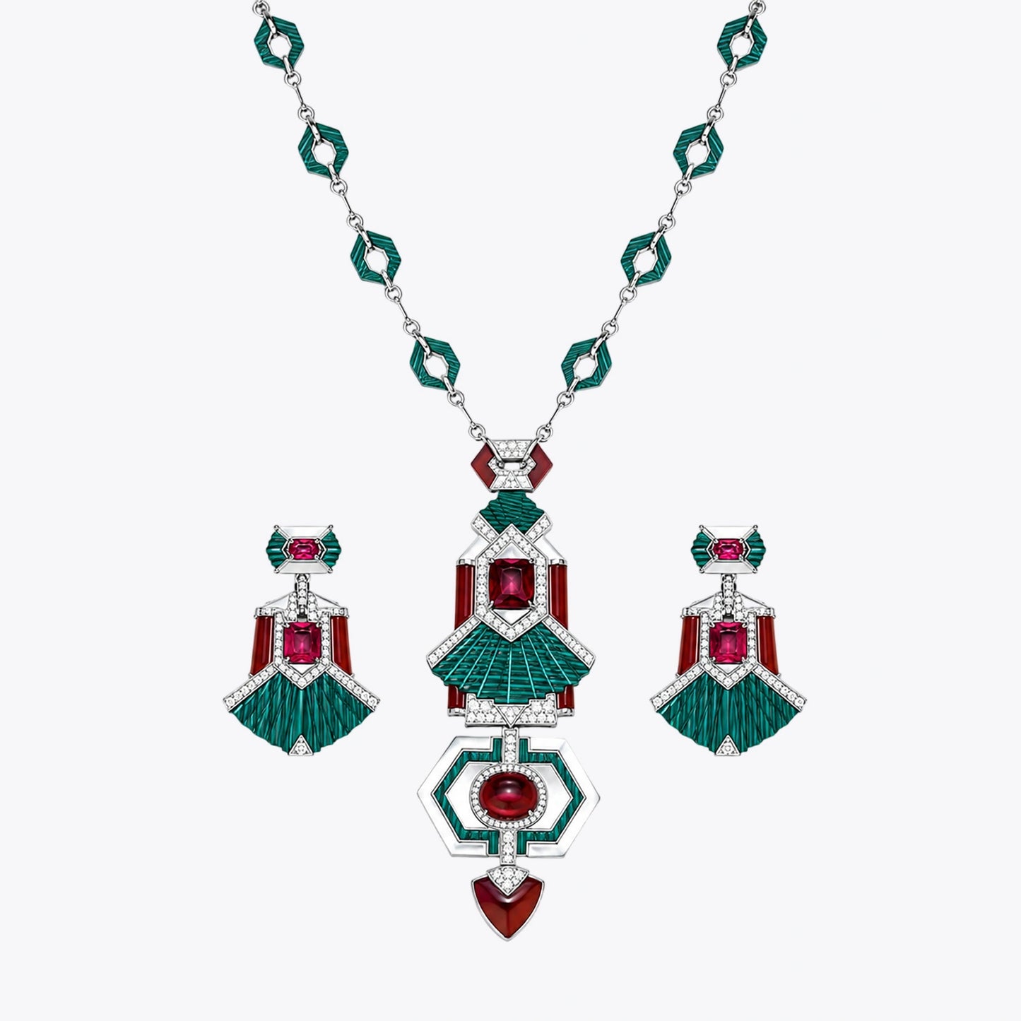 Alencia Emerald Empress Limited Edition Necklace Set image 2