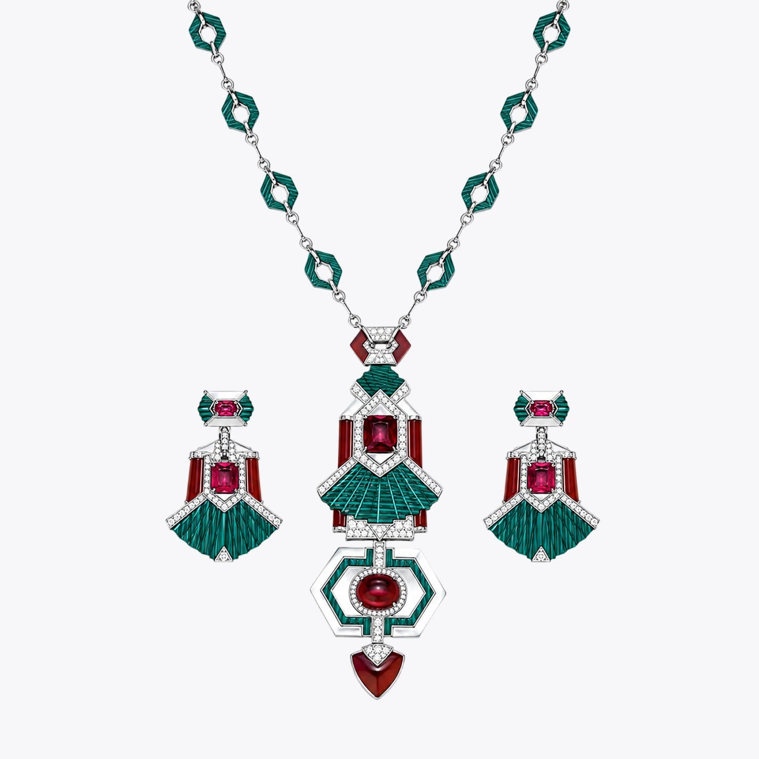 Alencia Emerald Empress Limited Edition Necklace Set image 2