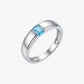 Alencia Prism Solitaire Silver Ring – 3 Stone Variations - Light Blue, 20 image