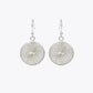 Silver Spiral Mesh Drop Earrings image 2