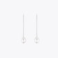 Pearl Chain Threader Earrings image 3