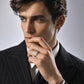 The Alencia Urban Grooved Solitaire Silver Ring image 1