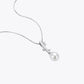 Pearl Bloom Silver Pendant Necklace image 2