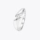 The Alencia Urban Serenade Peak Bypass Solitaire Ring image 2