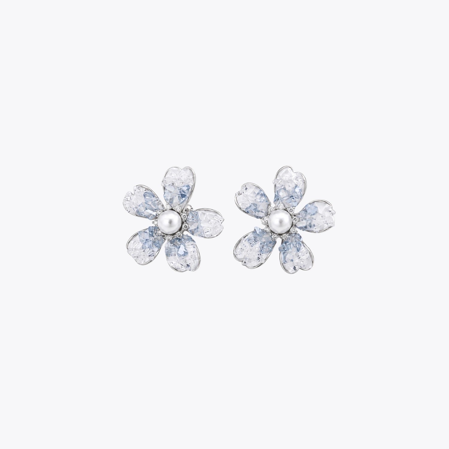 Aqua Bloom Pearl Necklace &amp; Earrings Combo image 14