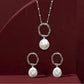 Liquid Silver &amp; Baroque Pearl Set image 0