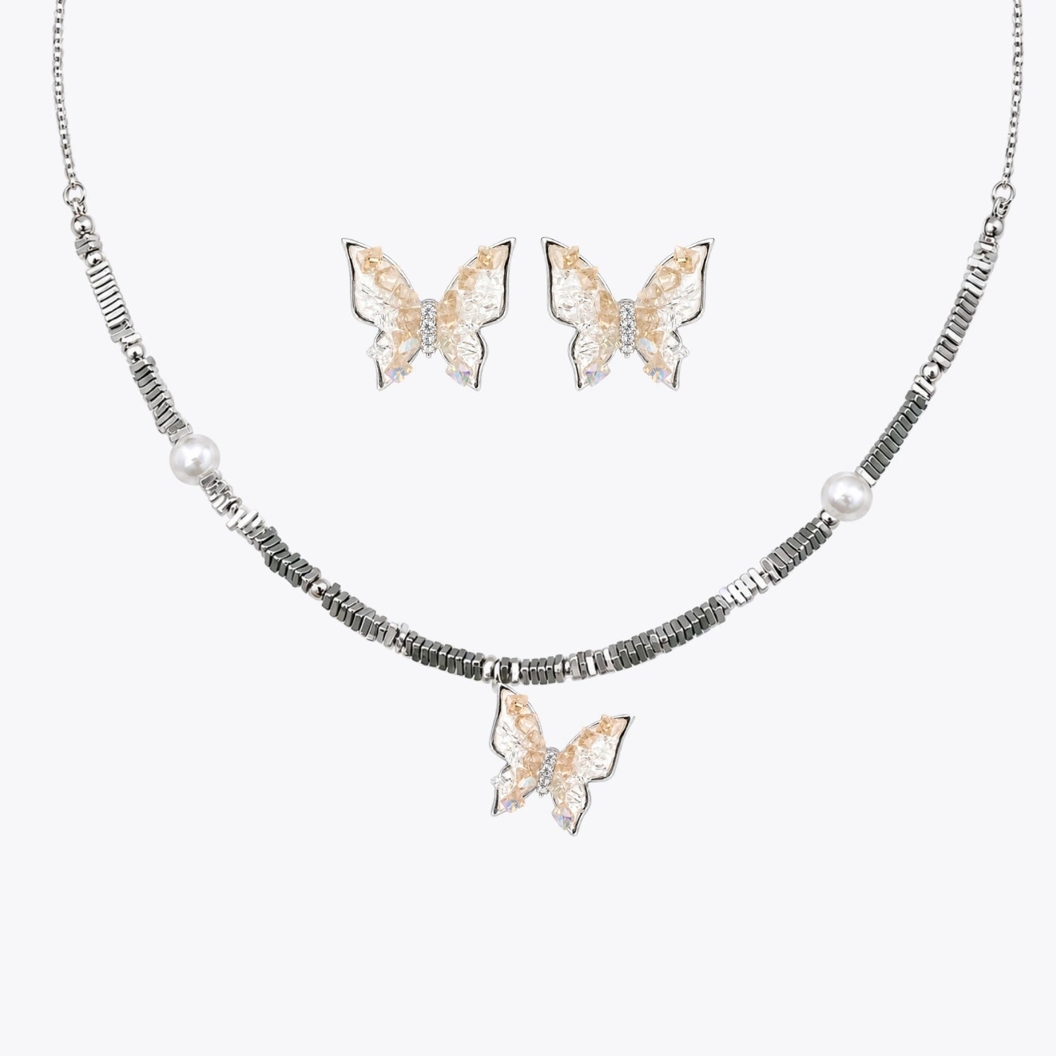 ALENCIA Azure Blossom Crystal &amp; Pearl Jewelry Set image 17