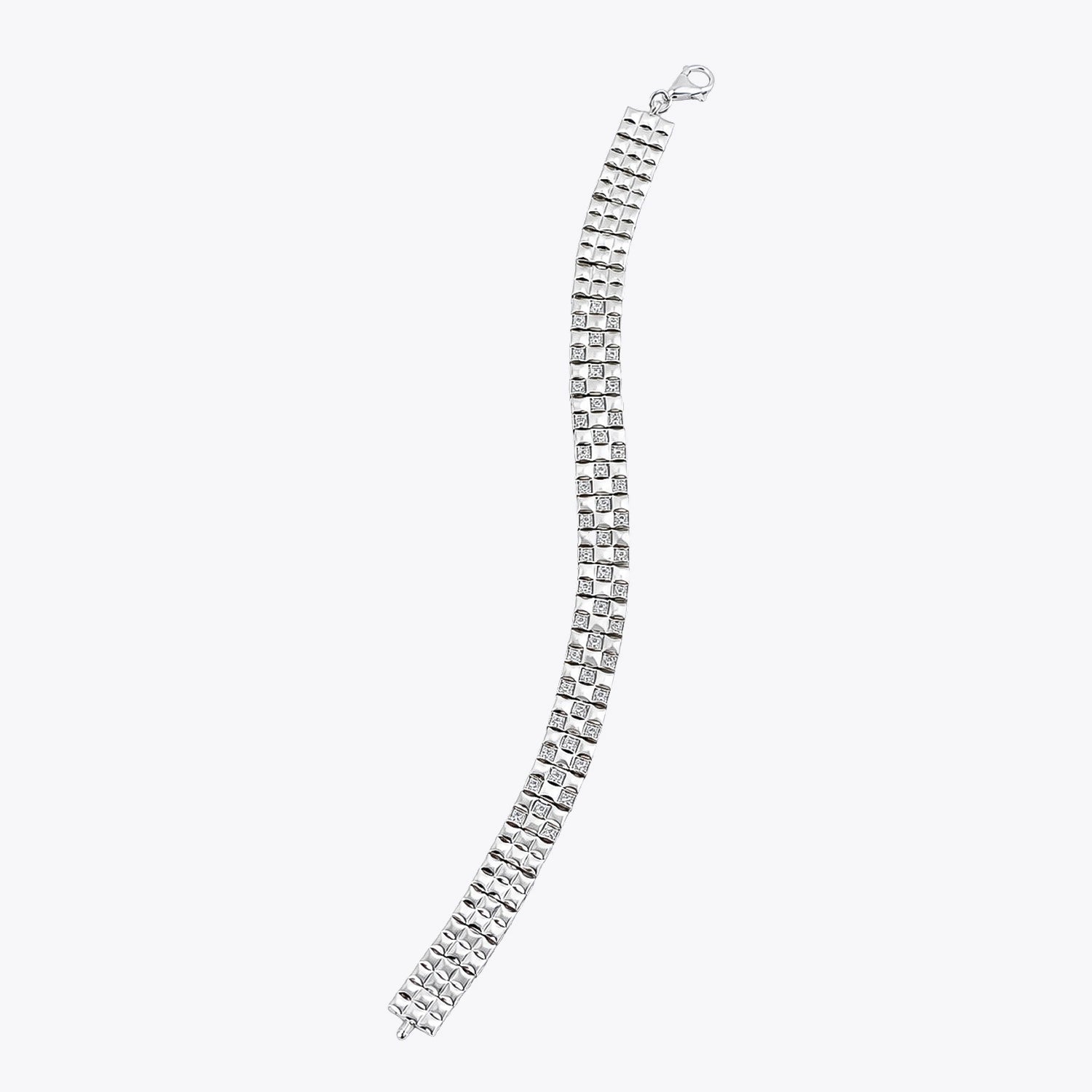 Alencia Luxe Grid 925 Sterling Silver Bracelet image 2