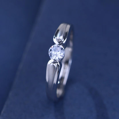 The Alencia Urban Serenade Collar Solitaire Ring image 0