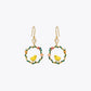 Golden Bird Garden Hoop Earrings image 2