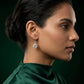 Silver Infinity Knot Drop Earrings image 1