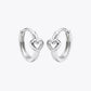 Silver Knot Stud Earrings image 2