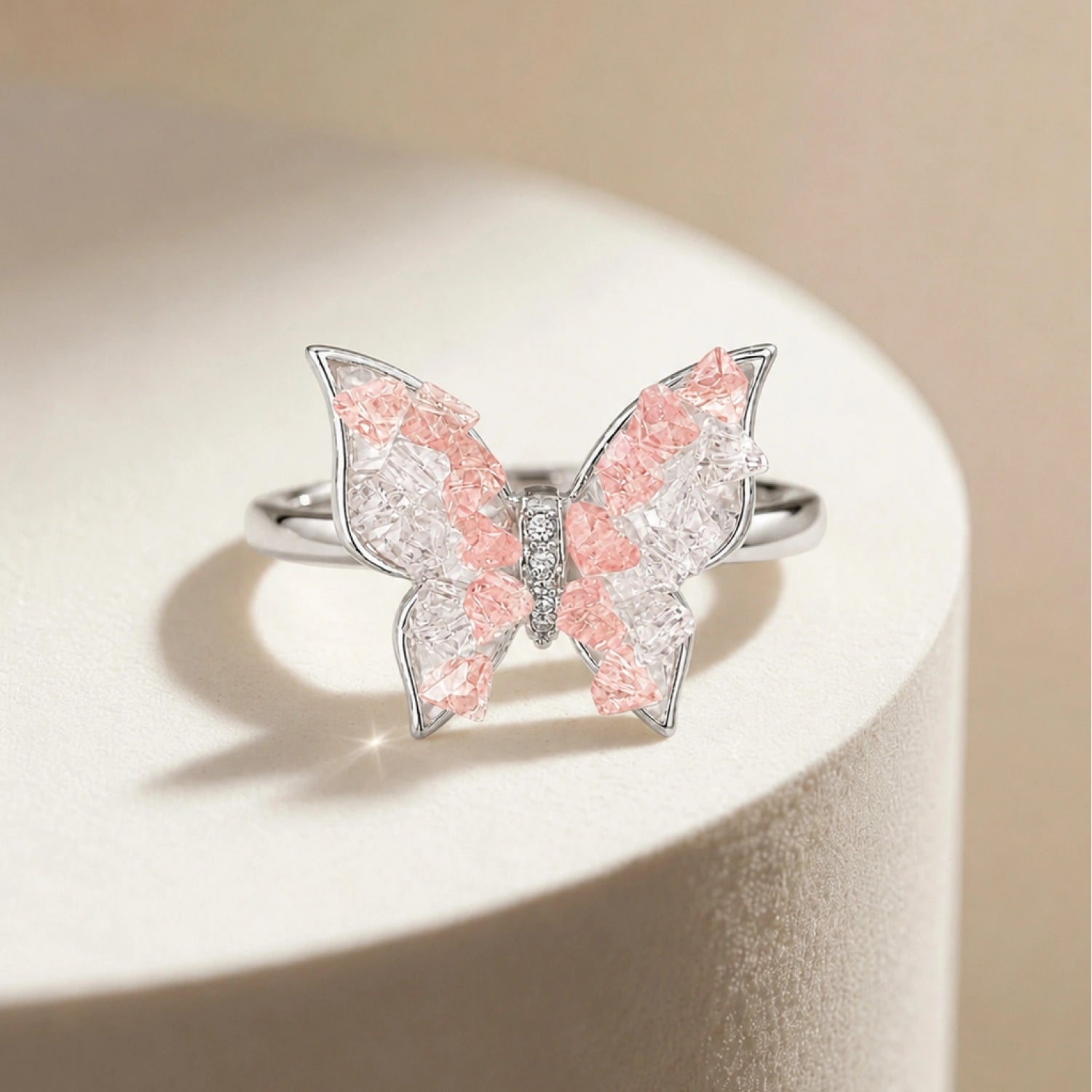 Butterfly Crystal Wing Ring – 3 Colour Variations image 3