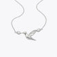 Silver Hummingbird Grace Necklace image 2