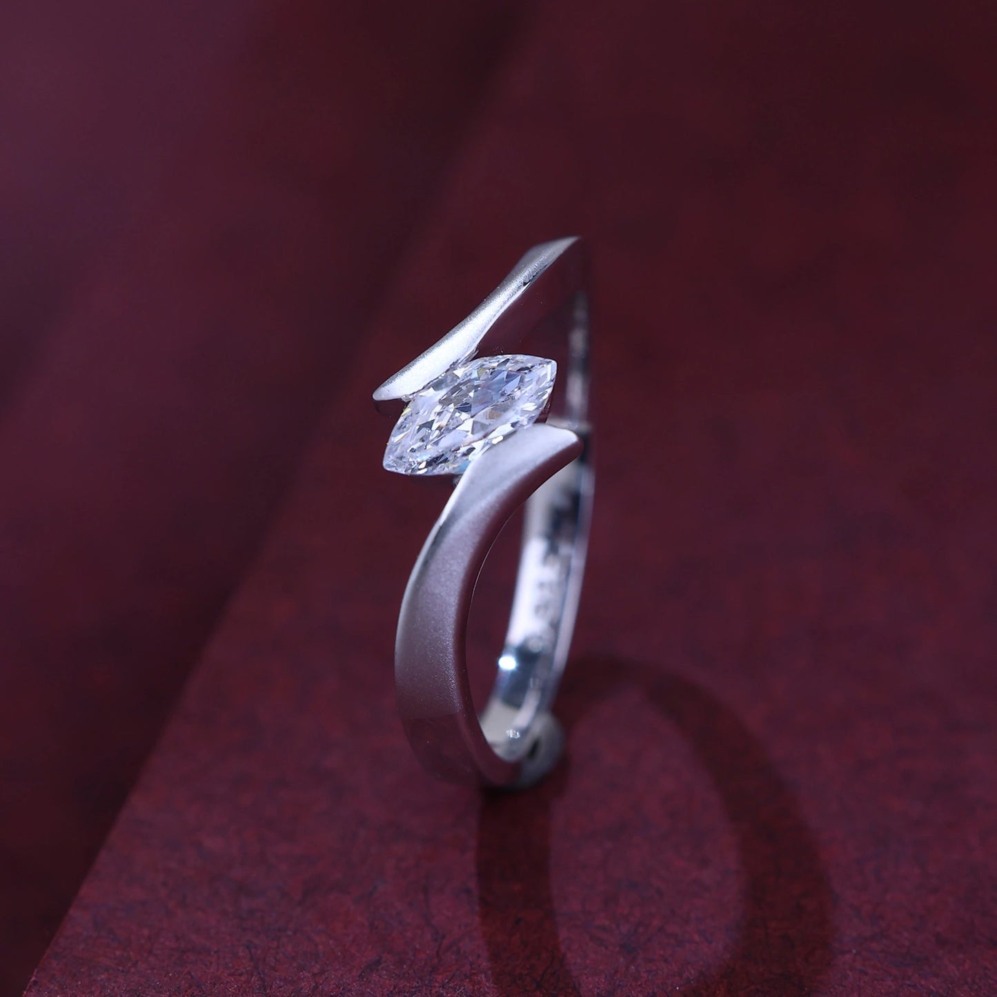 The Alencia Urban Serenade Marquise Bypass Ring image 0