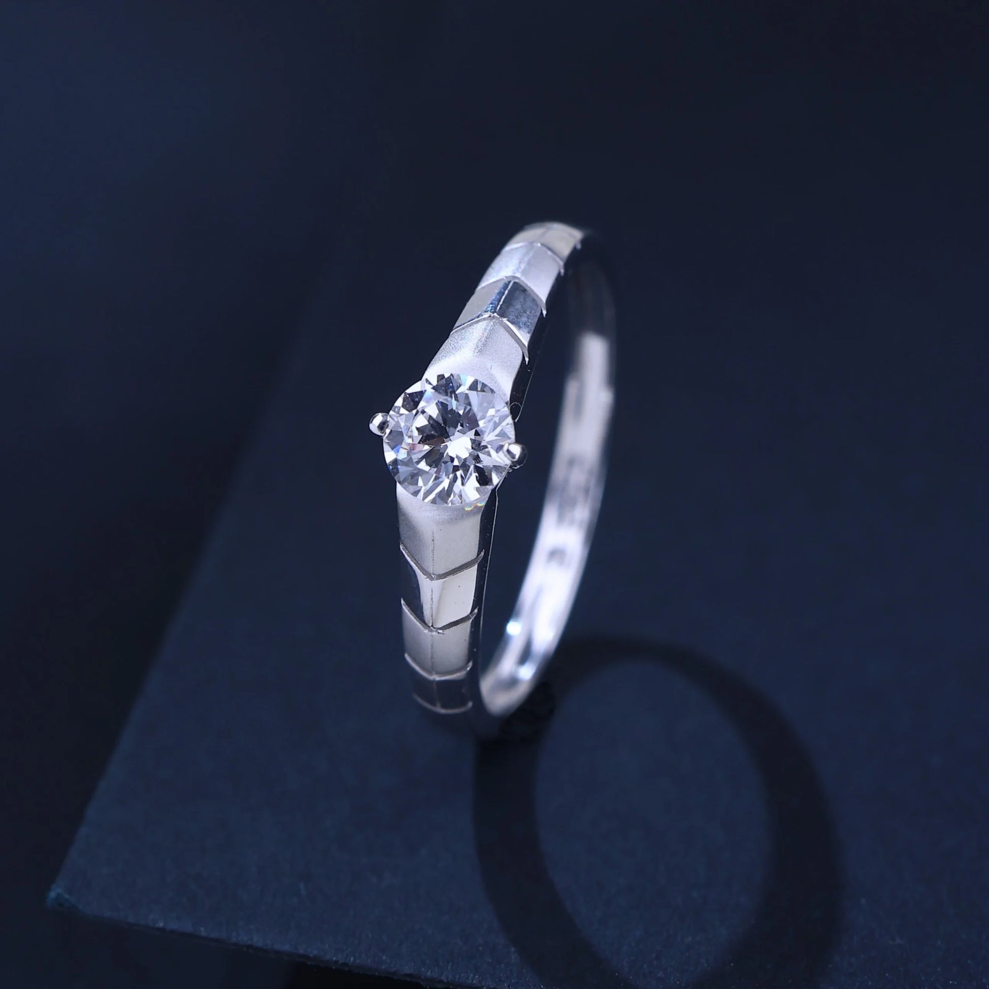 The Alencia Urban Serenade Segmented Solitaire Ring image 0