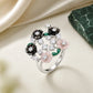 Alencia Enchanted Blossom Silver Floral Ring image 0