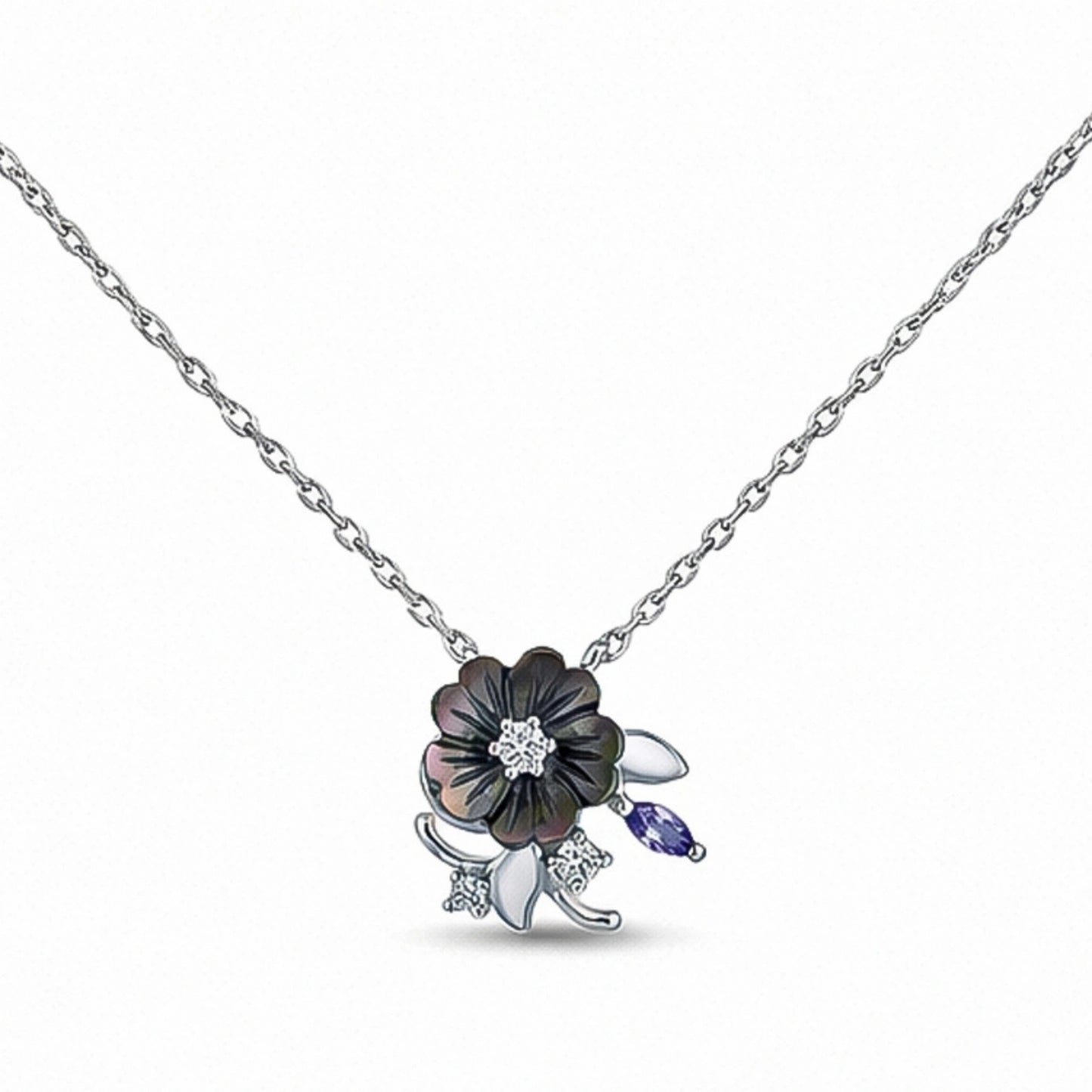 Alencia Midnight Bloom 925 Silver Set image 3