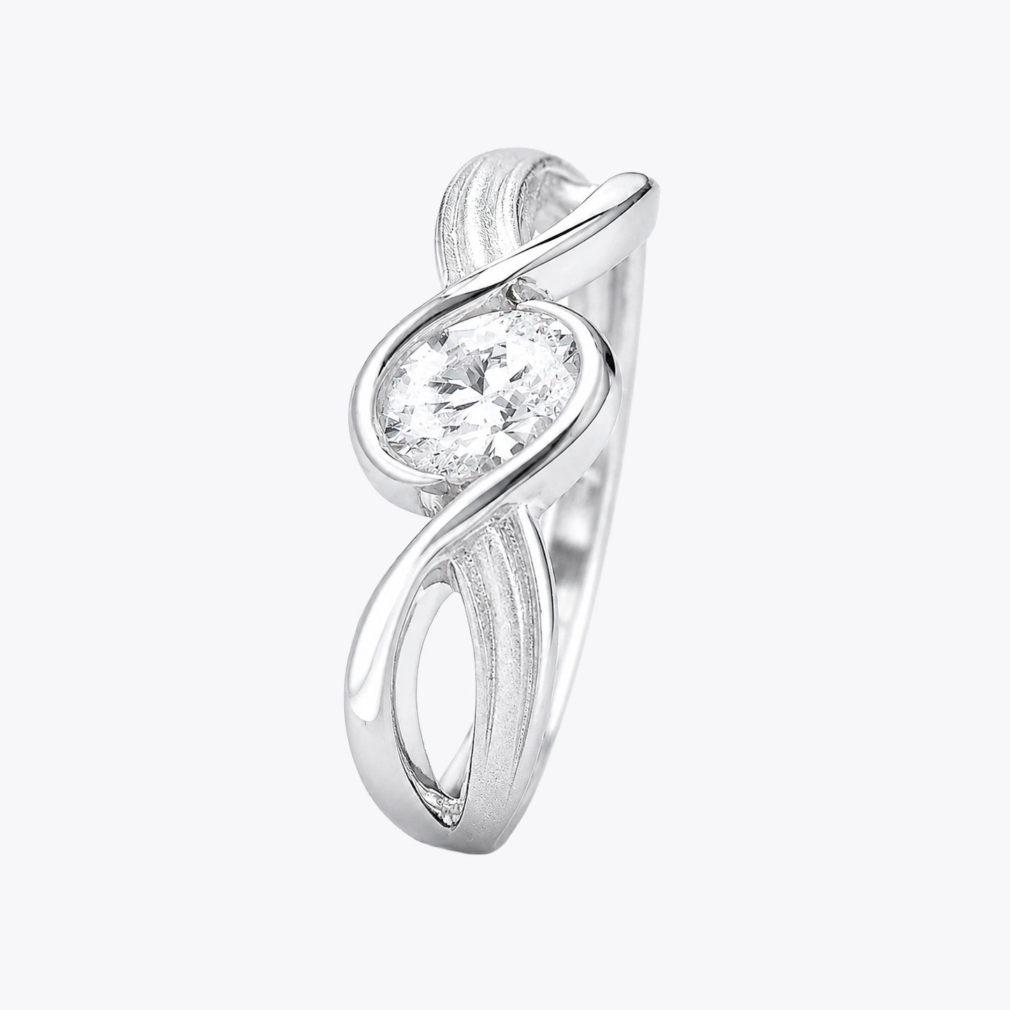 The Alencia Urban Serenade Infinity Oval Ring image 2