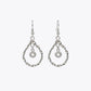 Twisted Silver Floral Drop Earrings image 2